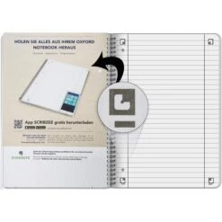 Oxford Collegeblock Touch, 400086492, A4, Innen- Und Außenrand, 90 G/m², 80 Blatt, Liniert -Novus Leitz Verkaufe 011b6ecdcbad642916ab157aff29ca2c3e9f0e9b collegeblock oxford touch 400086492 a4