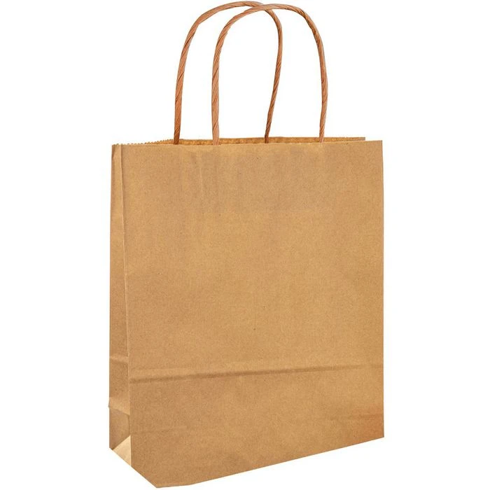 Folia Tragetaschen Braun, 18 X 21cm, Papiertüten Mit Henkel, 20 Stück 1 Folia Tragetaschen Braun, 18 X 21cm, Papiertüten Mit Henkel, 20 Stück