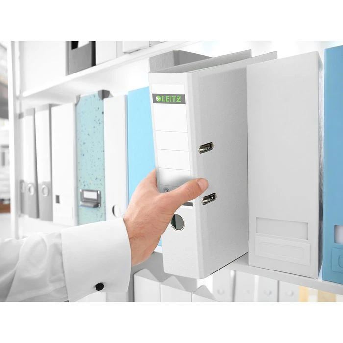 Leitz Ordner 1007-00-01, Vollpapier, Karton, A4, 8cm, Weiß 3 Leitz Ordner 1007-00-01, Vollpapier, Karton, A4, 8cm, Weiß – Bild 3