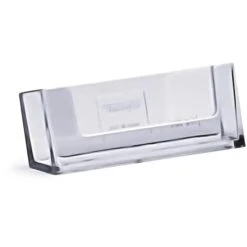 Taymar Visitenkartenhalter WBC93, Kunststoff, Zur Wandmontage, Glasklar, 1 Fach Für 50 Karten