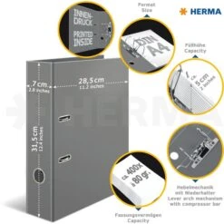 Herma Ordner 7114 Früchte, Karton, A4, 7cm, Motiv Zitrone -Novus Leitz Verkaufe 102851d30a245d7556562bd0186ef8e63c135653 ordner herma 7114 fruechte karton a4