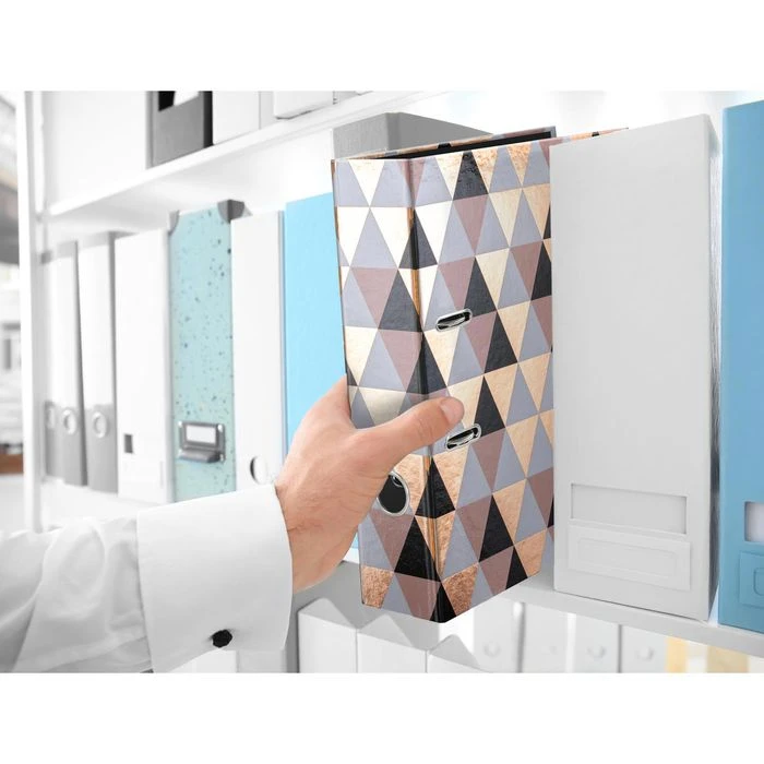 Herma Ordner 7034 Abstract, Karton, A4, 7cm, Abstraktes Rauten-Muster 3 Herma Ordner 7034 Abstract, Karton, A4, 7cm, Abstraktes Rauten-Muster – Bild 3