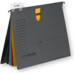 Elba Personalhefter 100333017, Chic Ultimate, A4, 5 Fächer, Mit Tasche, Mehrfarbig, Karton, 3 Stück