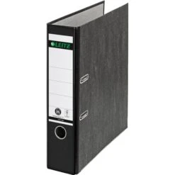 Leitz 1080-50-95 Ordner, A4, Breit, Karton, Schwarz