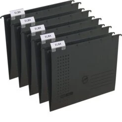 Elba Hängemappen 100560168, Chic Ultimate, A4, Anthrazit, Karton, 5 Stück