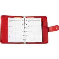 Rido-Ide Systemplaner 7069506273 Fun Kalender 2024, Rot, Kunstleder, A7
