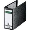 Leitz Ordner 1078, Karton, A6 Quer, 8cm, Hartpappe, Schwarz