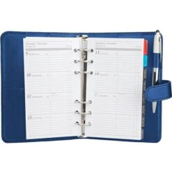 Rido-Ide Systemplaner 7069511384 Action, Kalender 2024, Blau, Kunstleder, A6