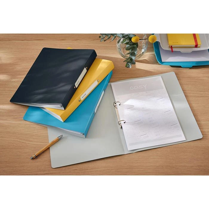 Leitz Ringbuch 4238-00-89, Cosy, A4, 2 Ringe, Ring-Ø 25mm, Grau 4 Leitz Ringbuch 4238-00-89, Cosy, A4, 2 Ringe, Ring-Ø 25mm, Grau – Bild 4