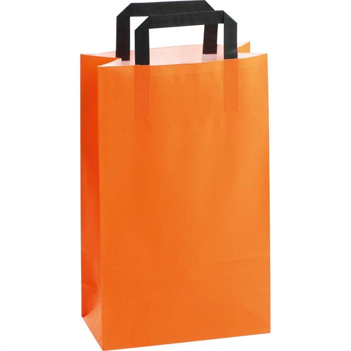 VP Tragetaschen Orange, 22 X 36cm, Papiertüten Mit Henkel, 50 Stück 1 VP Tragetaschen Orange, 22 X 36cm, Papiertüten Mit Henkel, 50 Stück