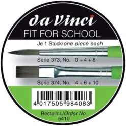 Da Vinci Da-Vinci Pinsel Junior 5410 Fit For School & Hobby, Haarpinsel Flach & Rund, Versch. Größen, 6 Stück -Novus Leitz Verkaufe 3ff742184fc1d04ca2ef643c8fb0427b0846a836 pinsel da vinci junior 5410 fit for school und hobby