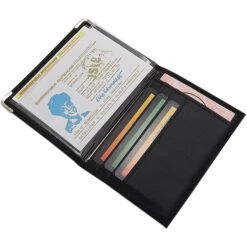 Böttcher-AG Ausweisetui 2137, Schwarz, 8 Fächer, 9 X 12cm, Mikrofaser