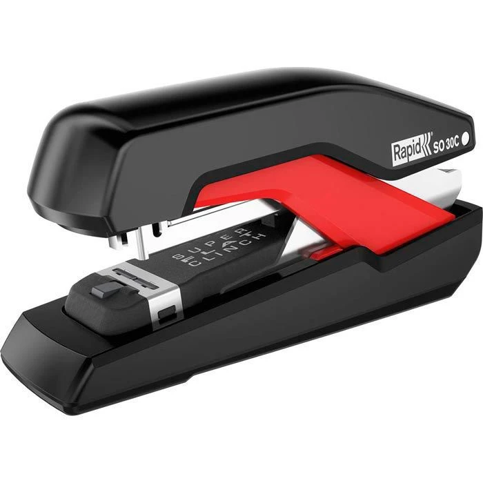 Rapid Heftgerät S030c Omnipress, 5000550, Flat-Clinch, Heftleistung 30 Blatt, Schwarz / Rot 1 Rapid Heftgerät S030c Omnipress, 5000550, Flat-Clinch, Heftleistung 30 Blatt, Schwarz / Rot