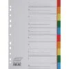 Quantus Register Kunststoff, A4, Blanko, 10-teilig, Vollfarbig