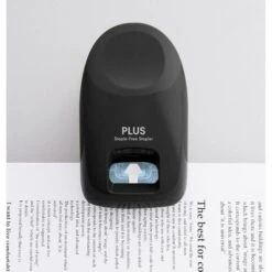 Plus-Japan Heftgerät SL-112A, 31236, Heftleistung 10 Blatt, Klammerlos, Schwarz -Novus Leitz Verkaufe 64e27f3d54a663175f7cad8c5311c6458cdab841 heftgeraet plus japan sl 112a 31236