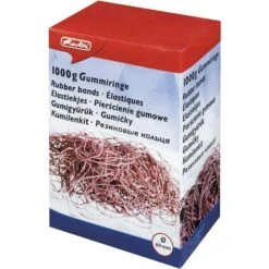 Herlitz 10105336 Ø 60mm Rot 1000g Gummiringe