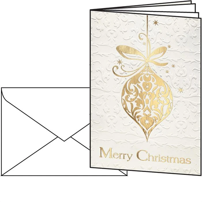 Sigel Weihnachtskarte DS049, Golden Fantasy, A6, Mit Umschlag, 10 Stück 1 Sigel Weihnachtskarte DS049, Golden Fantasy, A6, Mit Umschlag, 10 Stück