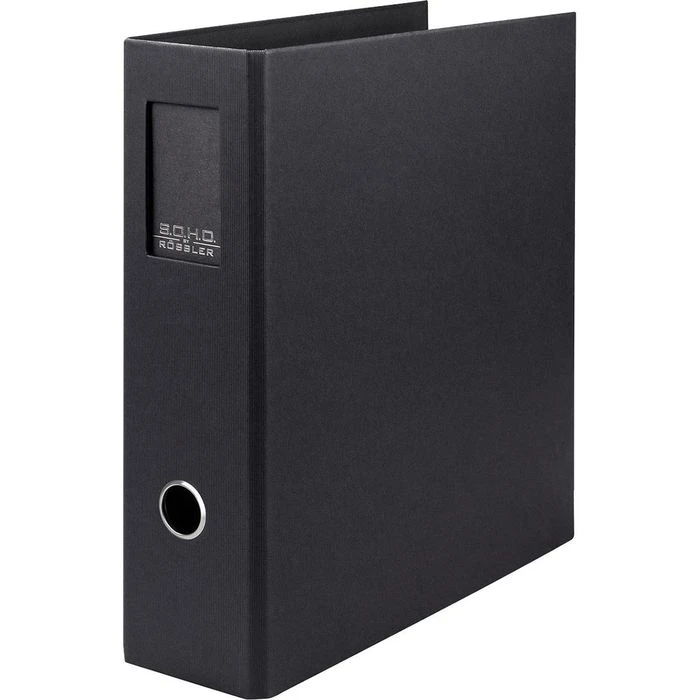 Rössler-Papier Ordner 1317452709 S.O.H.O., Karton, A4, 8,5cm, Schwarz, Mit Rückenschild 1 Rössler-Papier Ordner 1317452709 S.O.H.O., Karton, A4, 8,5cm, Schwarz, Mit Rückenschild