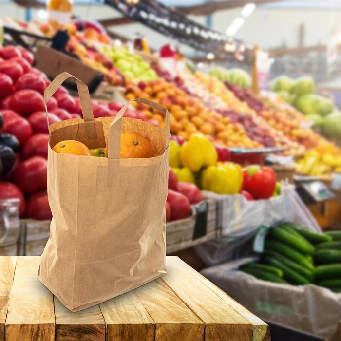 Biozoyg Tragetaschen Braun, 26 X 35cm, Papiertüten Mit Henkel, 250 Stück 3 Biozoyg Tragetaschen Braun, 26 X 35cm, Papiertüten Mit Henkel, 250 Stück – Bild 3