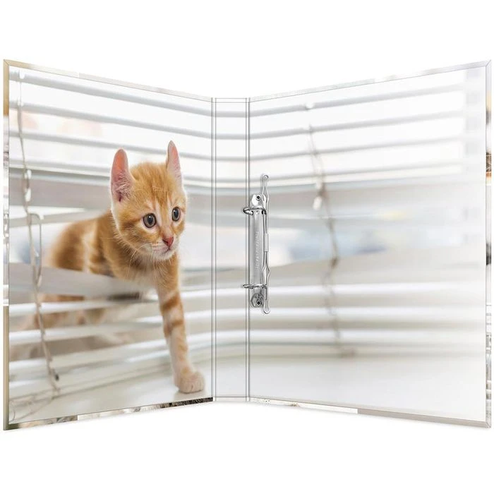 Herma Ringbuch 19428 Animals, A4, 2 Ringe, Ring-Ø 20mm, Motiv Katzen 2 Herma Ringbuch 19428 Animals, A4, 2 Ringe, Ring-Ø 20mm, Motiv Katzen – Bild 2