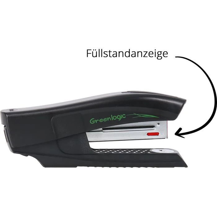 Maped Heftgerät 353411, Greenlogic, Half Strip, Heftleistung 25 Blatt, Schwarz 3 Maped Heftgerät 353411, Greenlogic, Half Strip, Heftleistung 25 Blatt, Schwarz – Bild 3