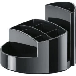 Han Tisch-Organizer 17460-13, Rondo, Kunststoff, 9 Fächer, Schwarz