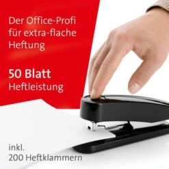 Novus B4FC Heftgerät, Flat-Clinch, Heftleistung 50 Blatt, Schwarz -Novus Leitz Verkaufe 8eb8b0a0865bfcb2b3b1a69f57e2d401ecd5b800 heftgeraet novus b4fc 020 1423 flat clinch