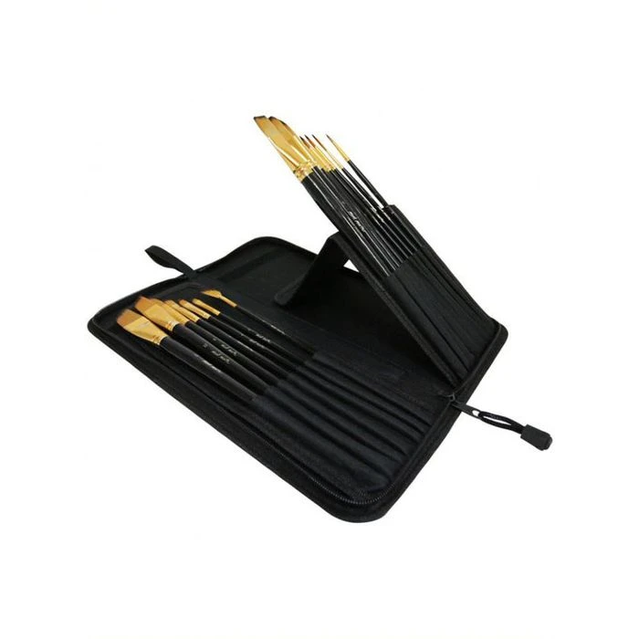 Mont-Marte Pinsel Studiopinsel-Set, Acryl & Aquarell, Verschiedene Größen, 15 Stück 3 Mont-Marte Pinsel Studiopinsel-Set, Acryl & Aquarell, Verschiedene Größen, 15 Stück – Bild 3