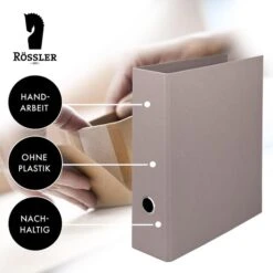 Rössler-Papier Ordner 1317452700 S.O.H.O., Karton, A4, 8,5cm, Taupe -Novus Leitz Verkaufe a654a8133fcebec091025ac63fafbecf1fd6fe3e ordner roessler papier 1317452490 s.o.h.o