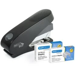 RAPESCO Heftgerät 1466 ECO Luna Less Effort, Heftleistung 50 Blatt, Schwarz -Novus Leitz Verkaufe ac3dd63f4673cdb6db7472910094a3f8cc04a0be heftgeraet rapesco 1466 eco luna less effort