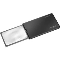Eschenbach Lupe 152210 EasyPOCKET XL Mit Licht, 2,5x Vergrößerung, 75mm X 50mm