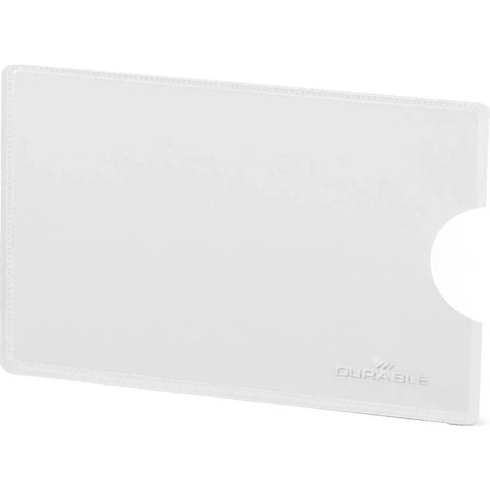 Durable Kreditkartenhülle 890319, PE, RFID-Schutz, 90 X 60mm,1 Karte, Silber, 3 Stück 1 Durable Kreditkartenhülle 890319, PE, RFID-Schutz, 90 X 60mm,1 Karte, Silber, 3 Stück