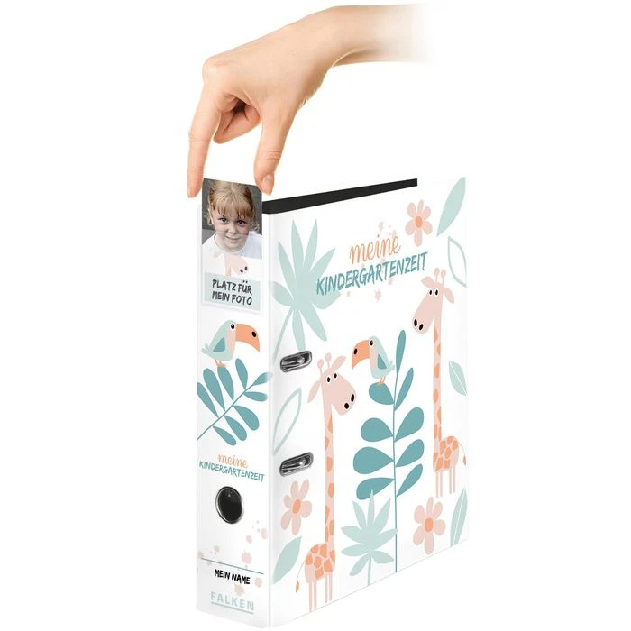 Falken Ordner 22001184 Meine Kindergartenzeit, A4, Karton, 8cm, Motiv Dschungel 3 Falken Ordner 22001184 Meine Kindergartenzeit, A4, Karton, 8cm, Motiv Dschungel – Bild 3