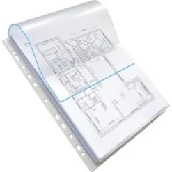 Oxford Prospekthüllen 100207008, A4, Glasklar, 0,20 Mm, Oben Offen Mit Klappe, 10 Stück