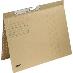 Leitz Pendelhefter 2187-00-00, A4, Natronbraun, Variable Heftung, 250 G/m² Karton, 50 Stück