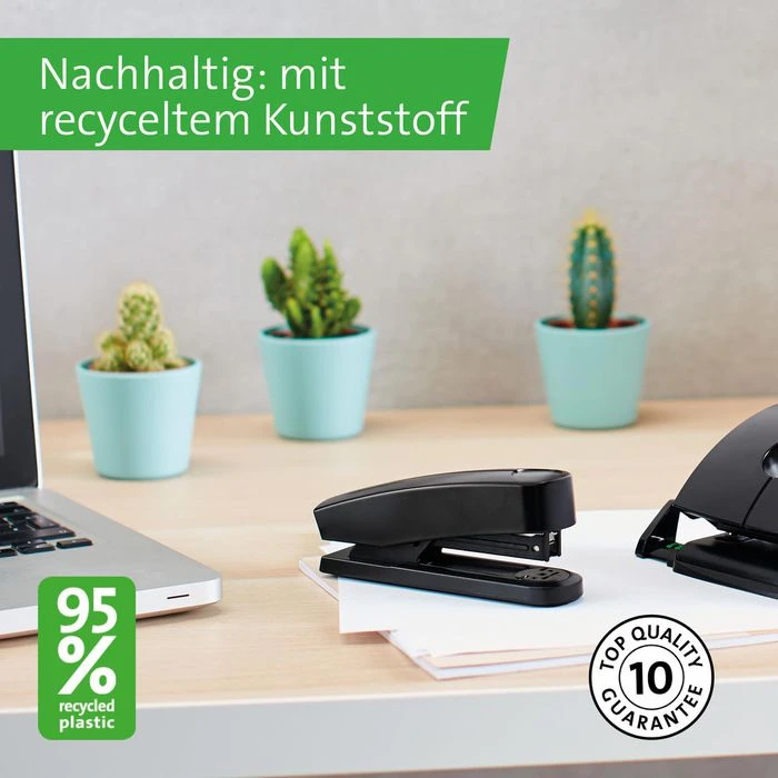 Novus Heftgerät B2 Re+new, 020-1931, Heftleistung 25 Blatt, Schwarz 2 Novus Heftgerät B2 Re+new, 020-1931, Heftleistung 25 Blatt, Schwarz – Bild 2