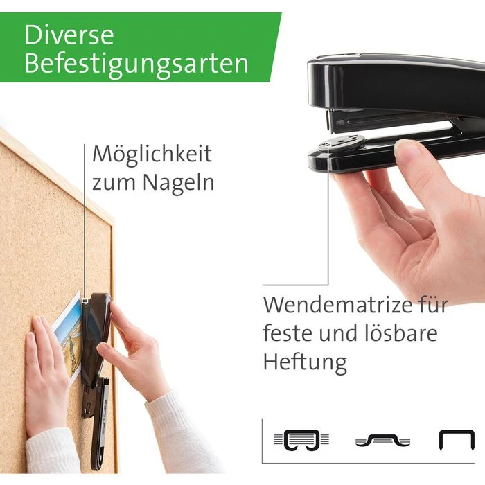 Novus Heftgerät B2 Re+new, 020-1931, Heftleistung 25 Blatt, Schwarz 4 Novus Heftgerät B2 Re+new, 020-1931, Heftleistung 25 Blatt, Schwarz – Bild 4