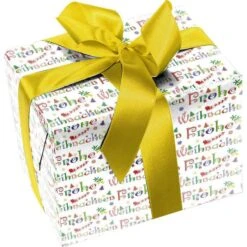 Geschenkpapier 70cm X 2m Frohe Weihnachten