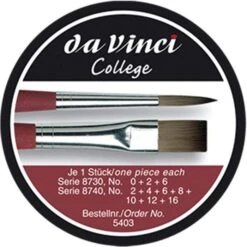 Da Vinci Da-Vinci Pinsel College 5403, 10 Stück, Haarpinsel Flach + Rund, In Geschenkdose -Novus Leitz Verkaufe f8b31efea4c945c55291327360e34f7564f920ea pinsel da vinci college 5403