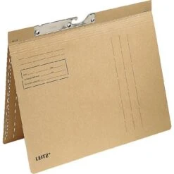 Leitz Pendelhefter 2114-00-00, A4, Natronbraun, Kaufmännische Heftung, 250 G/m² Karton, 50 Stück