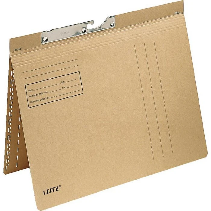 Leitz Pendelhefter 2114-00-00, A4, Natronbraun, Kaufmännische Heftung, 250 G/m² Karton, 50 Stück 1 Leitz Pendelhefter 2114-00-00, A4, Natronbraun, Kaufmännische Heftung, 250 G/m² Karton, 50 Stück