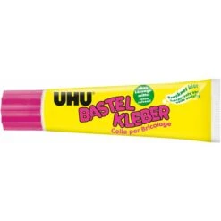 UHU® UHU Alleskleber 47735, Bastelkleber, 90g, Ohne Lösungsmittel, Transparent